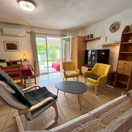 Vila Jolie Maison De Climatisee, Wifi, 2 Terrasse Parking Privatif Plein Sud Dans Securisee Avec Piscine Commune 800 M De La Lrcs138